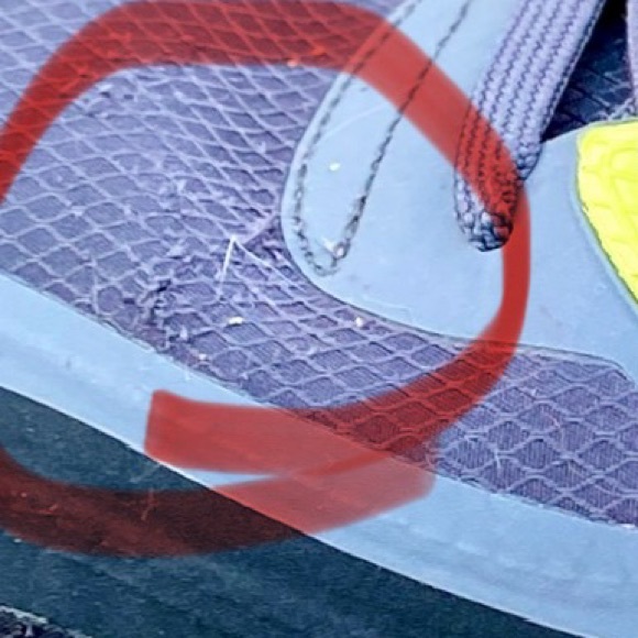 Nike Air Max Lunarlon Trainers Shoes Grey Orange  size 10.5 - Picture 17 of 17